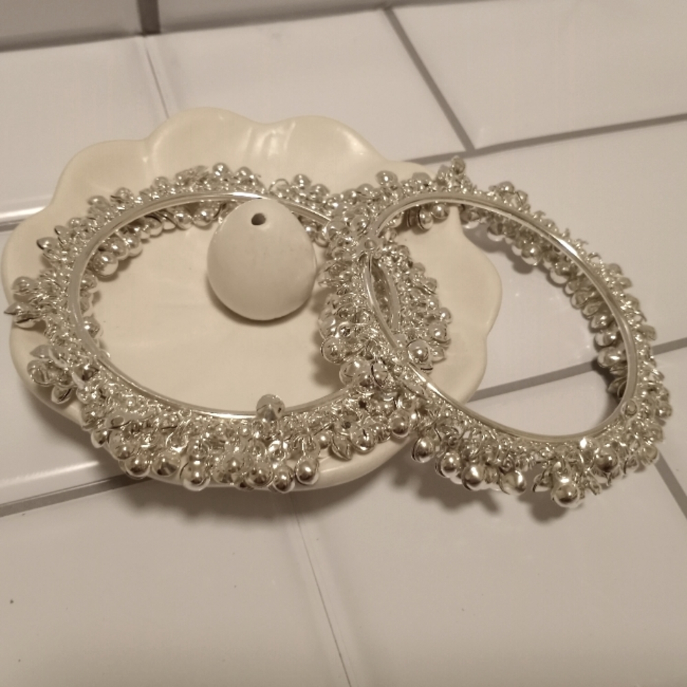 Vintage Indian Bell Bangles Pair